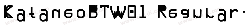 CataneoBTW01 Regular字体转换